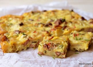 Omletă la cuptor cu brânză, cârnați, legume și cartofi – rețeta spaniolă de tortilla al horno reteta tortilla de patats al horno la cuptor