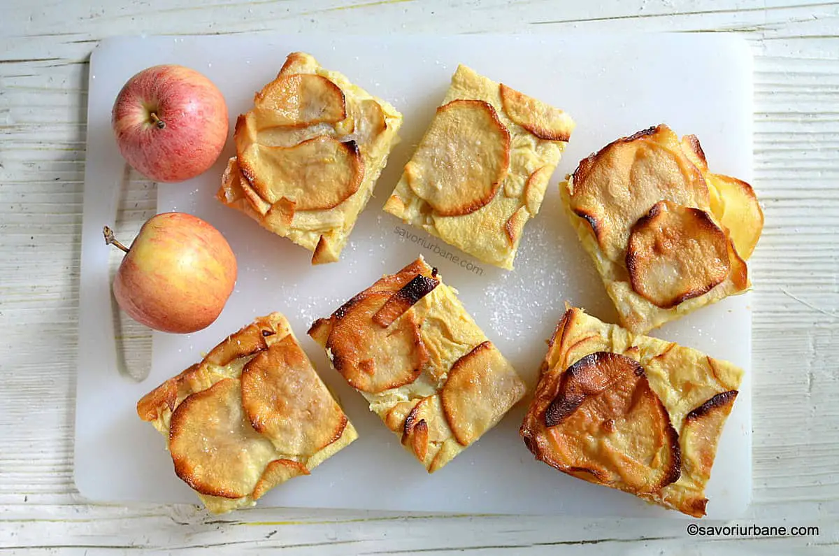 Prăjitură invizibilă cu mere - rețeta originală savori urbane