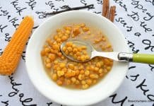 Boabe de porumb fierte sau fiertură din porumb uscat – desertul copilăriei Boabe de porumb fierte sau fiertură din porumb uscat - desertul copilăriei reteta savori urbane