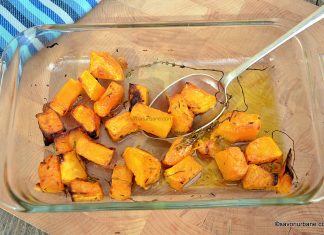 Dovleac copt picant cu usturoi și cimbru – rețeta de bostan la cuptor Dovleac copt picant cu usturoi și cimbru - rețeta de bostan la cuptor savori urbane