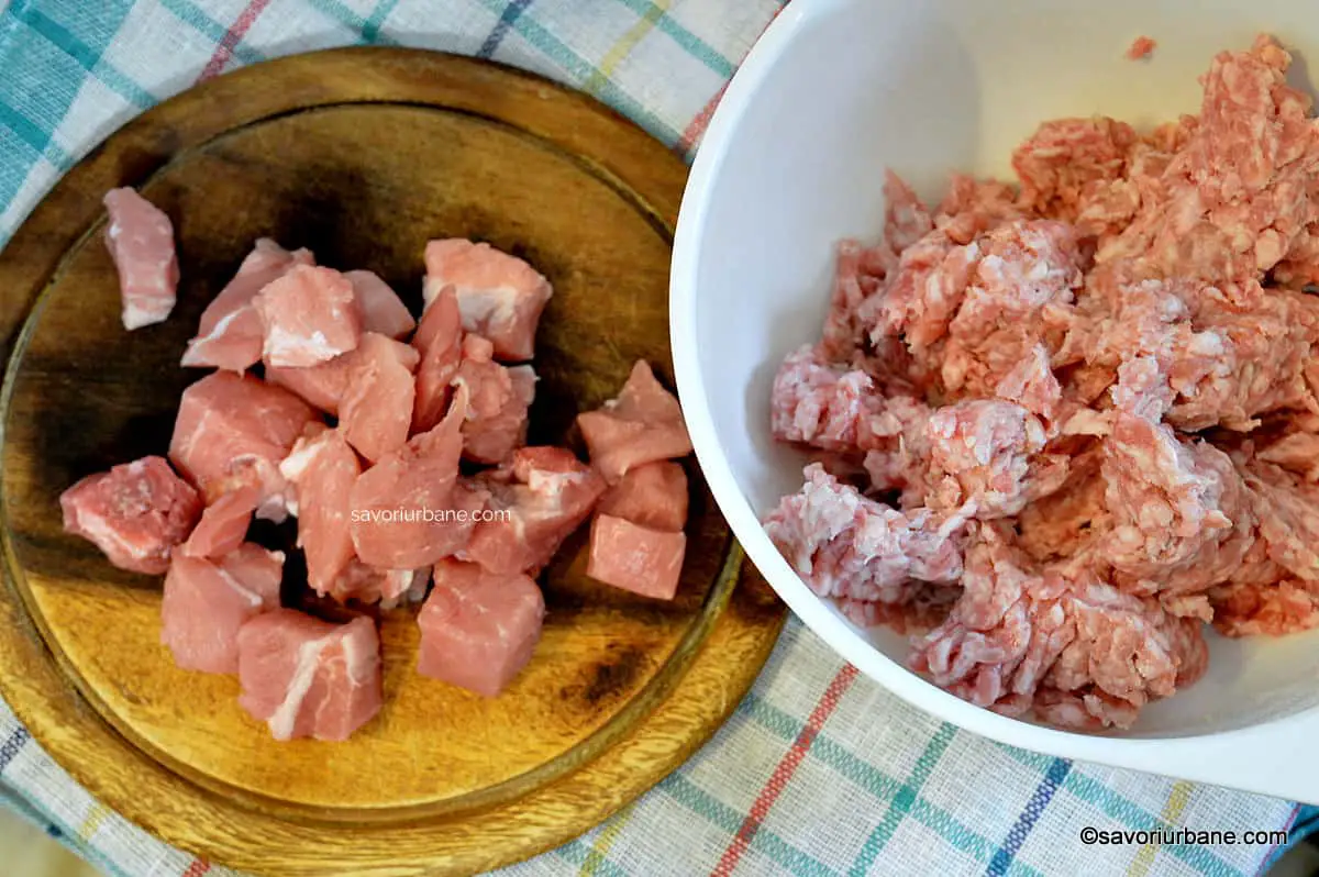 carne de porc pentru preparare cabanosi