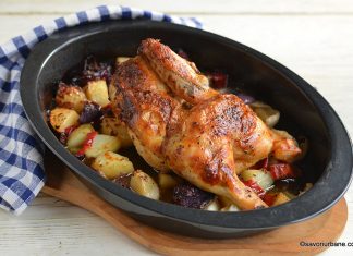 Pui cu iaurt la cuptor rețeta de friptură rumenă de pui cu garnitură de legume Pui cu iaurt la cuptor rețeta de friptură rumenă de pui cu garnitură de legume savori urbane
