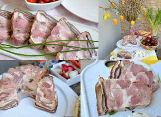 Șuncă din ciolan de porc presată în formă de guguluf (cozonac circular) Șuncă din ciolan de porc presată în formă de guguluf (cozonac circular) reteta savori urbane