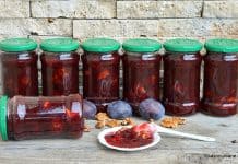 Gem de prune cu nucă, rețeta cu puțin zahăr Gem de prune cu nucă, rețeta cu puțin zahăr savori urbane