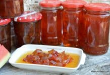 Dulceață din coji de pepene verde (lubeniță, harbuz) rețeta de coajă de pepene confiată cum se face dulceata din coji de lubenita pepene verde harbuzoaica