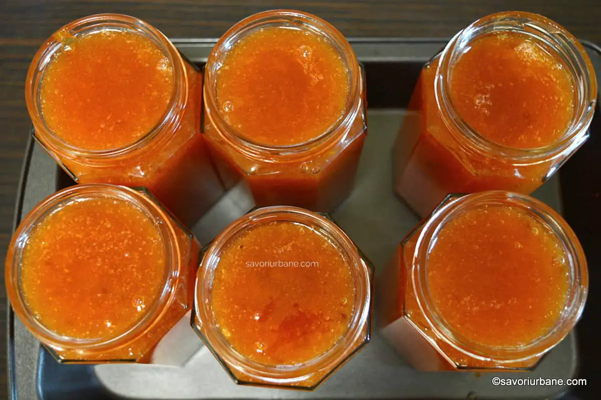 preparare reteta gem de piersici si nectarine marmelada fina