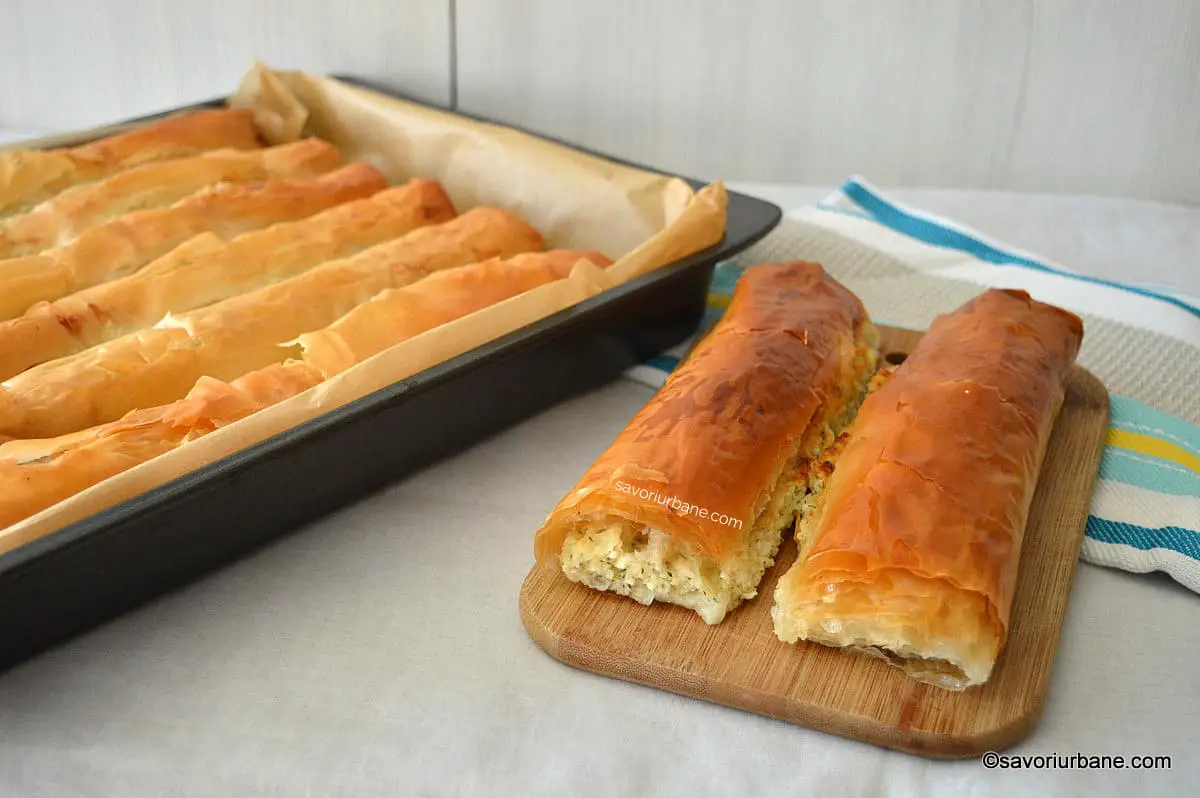 Plăcintă cu brânză și mărar - rețeta rapidă cu foi subțiri savori urbane