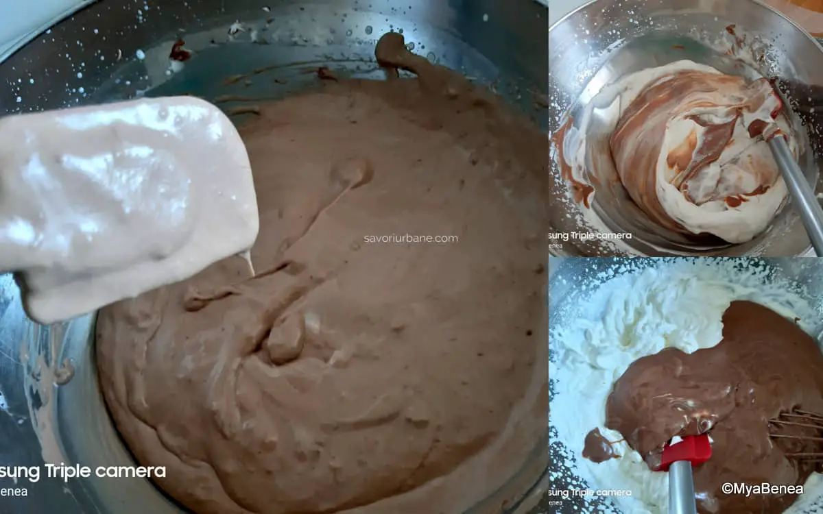 cum se inglobeaza gelatina si frisca batuta in mousse de ciocolata (3)