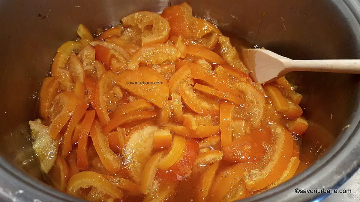 mod de preparare reteta dulceata de portocale felii cu coaja