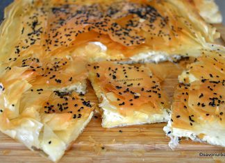 Plăcintă cu telemea sau brânză de burduf și mărar – rețeta rapidă Plăcintă cu telemea sau brânză de burduf și mărar - rețeta rapidă savori urbane