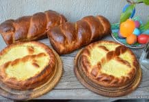 Pască cu brânză dulce și aluat pufos de cozonac (cu multă umplutură) – VIDEO rețeta tradițională Pască cu brânză dulce și aluat pufos de cozonac - rețeta tradițională savori urbane