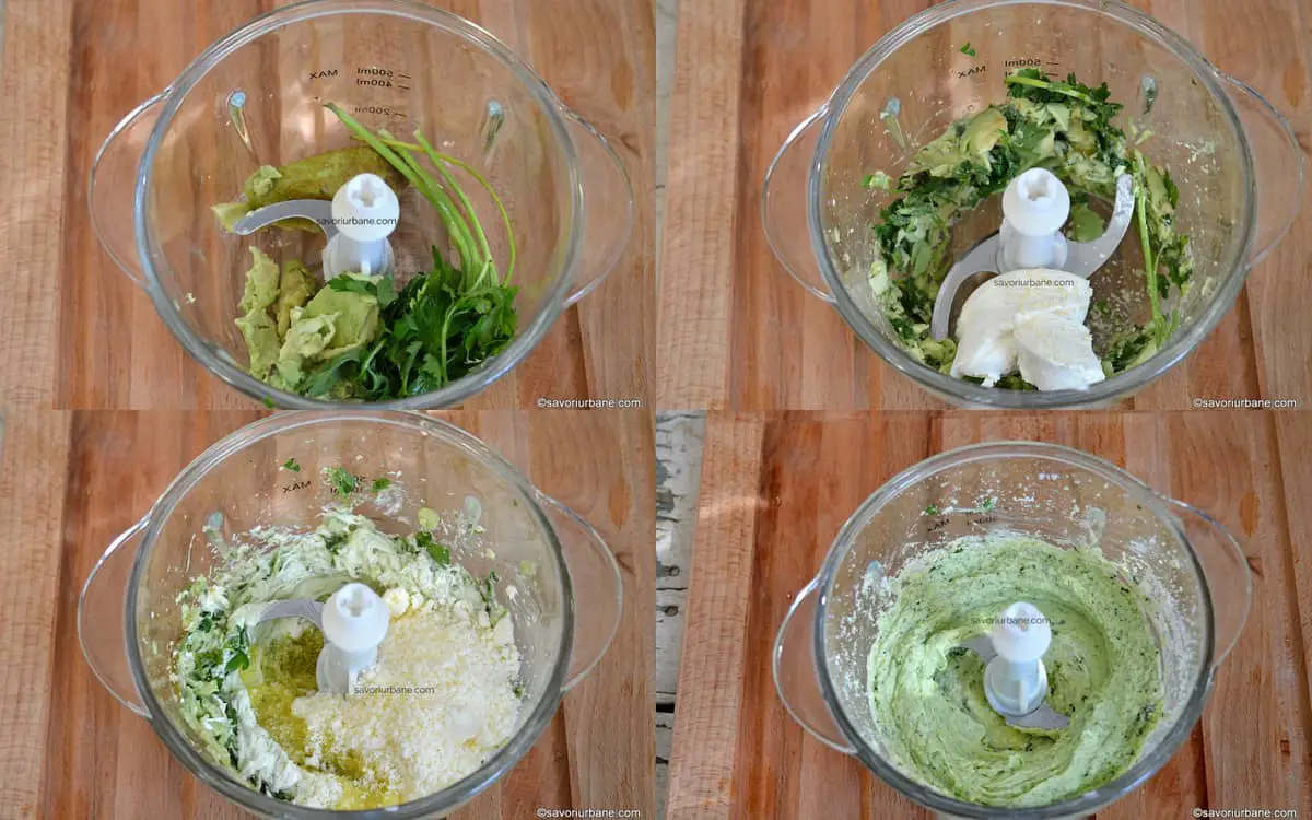preparare sos cremos de avocado cu branza pentru paste (5)