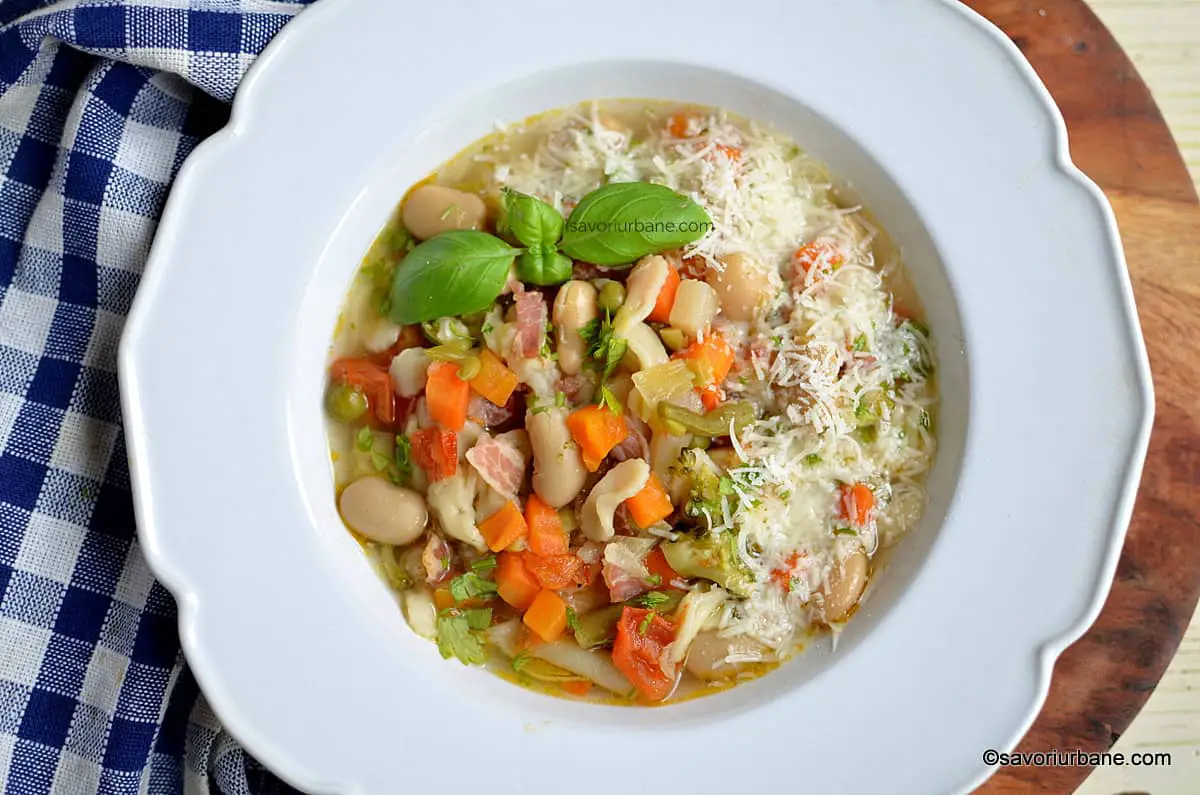 Minestrone rețeta italiană de supă de legume cu paste sau orez savori urbane