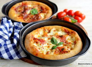 Pizza al tegamino (padellino) – rețeta de pizza la tigăiță din Torino Pizza al tegamino (padellino) rețeta din Torino de pizza la tigaie savori urbane