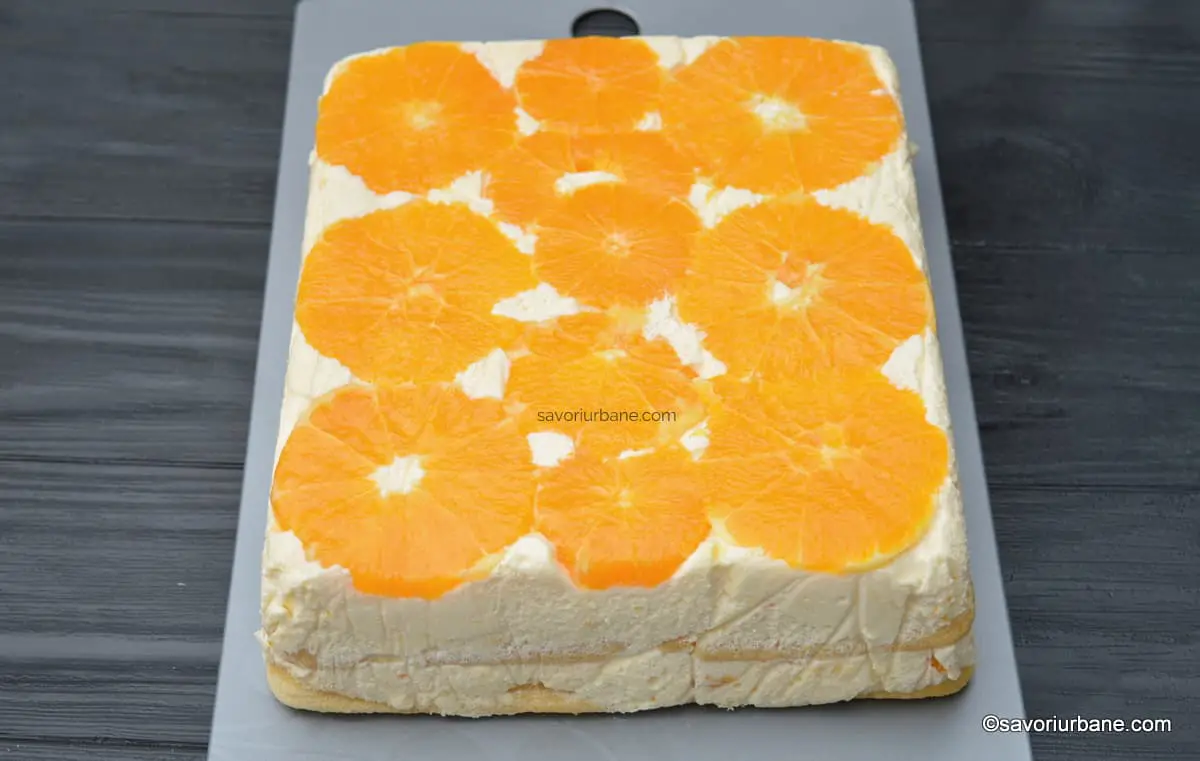 reteta tort de portocale tip diplomat rasturnat din tava