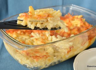 Paste la cuptor cu brânză și sos cremos sau pasta ai 4 formaggi Paste la cuptor cu brânză și sos cremos reteta savori urbane