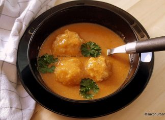 Supă cremă de legume cu perișoare, roșii și ciuperci – în stil italian Supă cremă de legume cu roșii, ciuperci și perișoare fragede reteta in stil italian savori urbane