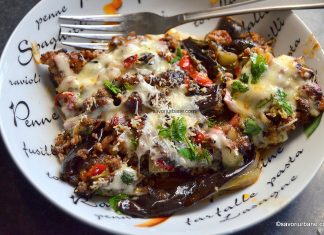 Vinete cu carne și brânză gratinate la cuptor Vinete cu carne și brânză gratinate la cuptor reteta savori urbane