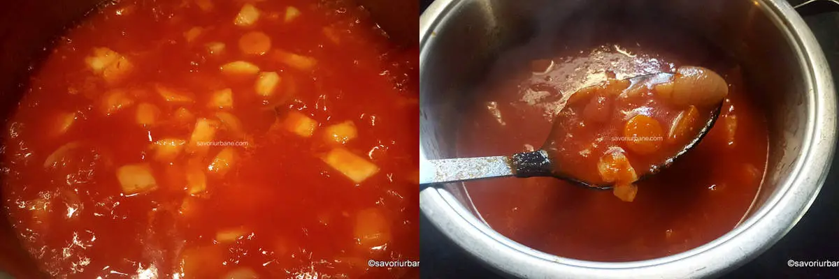 cat se fierbe supa de rosii cu zarzavat legume