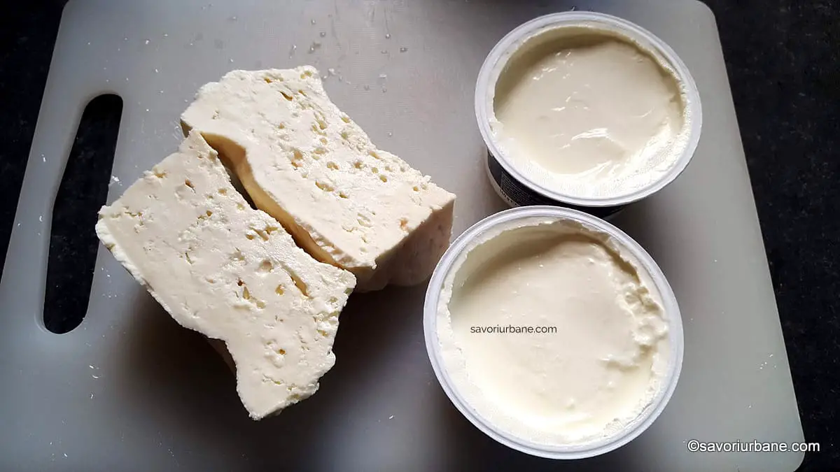 ingrediente crema de telemea feta cas iaurt grecesc
