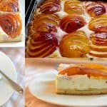Prăjitură cu brânză și piersici sau nectarine, caise, mere, pere, prune – cheesecake cu fructe