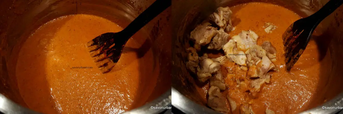 fierbere pulpe dezosate de pui in sos indian butter chicken la instant pot multicooker