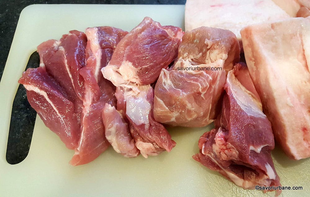 carne de porc pentru carnati pulpa spate slanina cruda