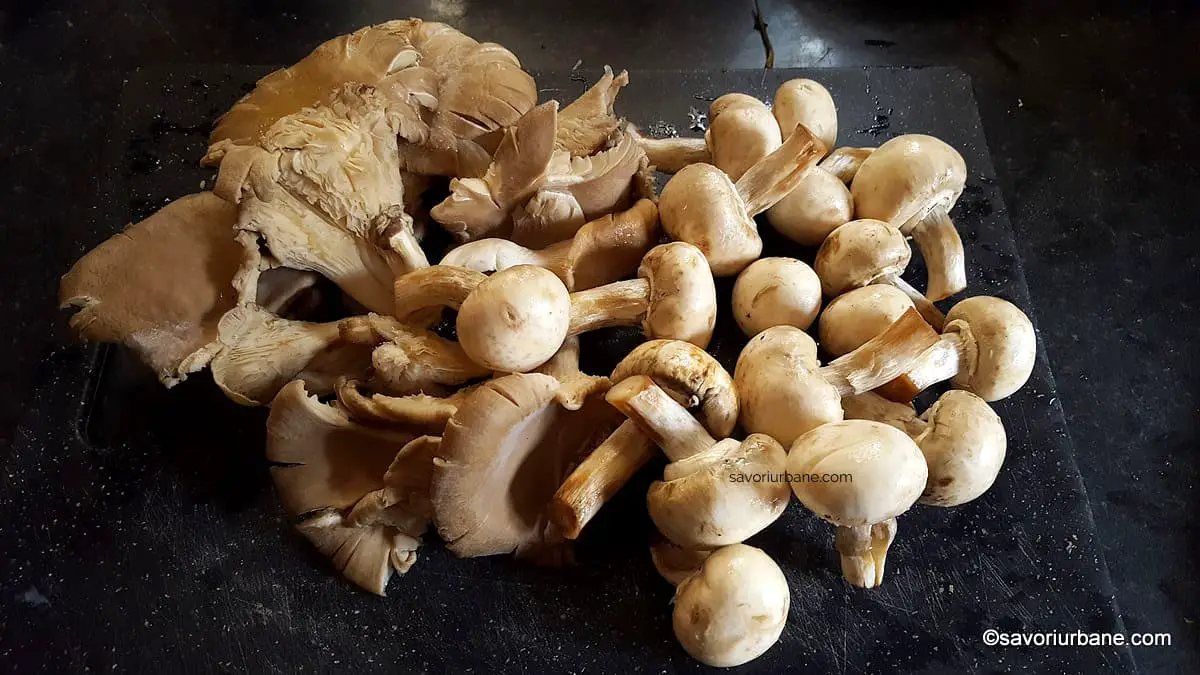 ciuperci champignon pleurotus pentru ciorba de post