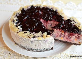 Cheesecake cu aronia și zmeură (fără zahăr) – rețeta simplă fără coacere Cheesecake cu aronia și zmeură (fără zahăr) - rețeta simplă fără coacere savori urbane 23