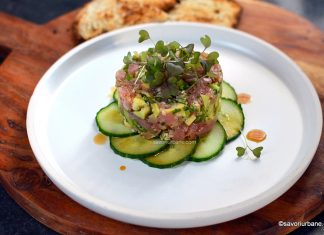 Tartar de ton cu avocado și susan Tartar de ton cu avocado și susan reteta savori urbane 1