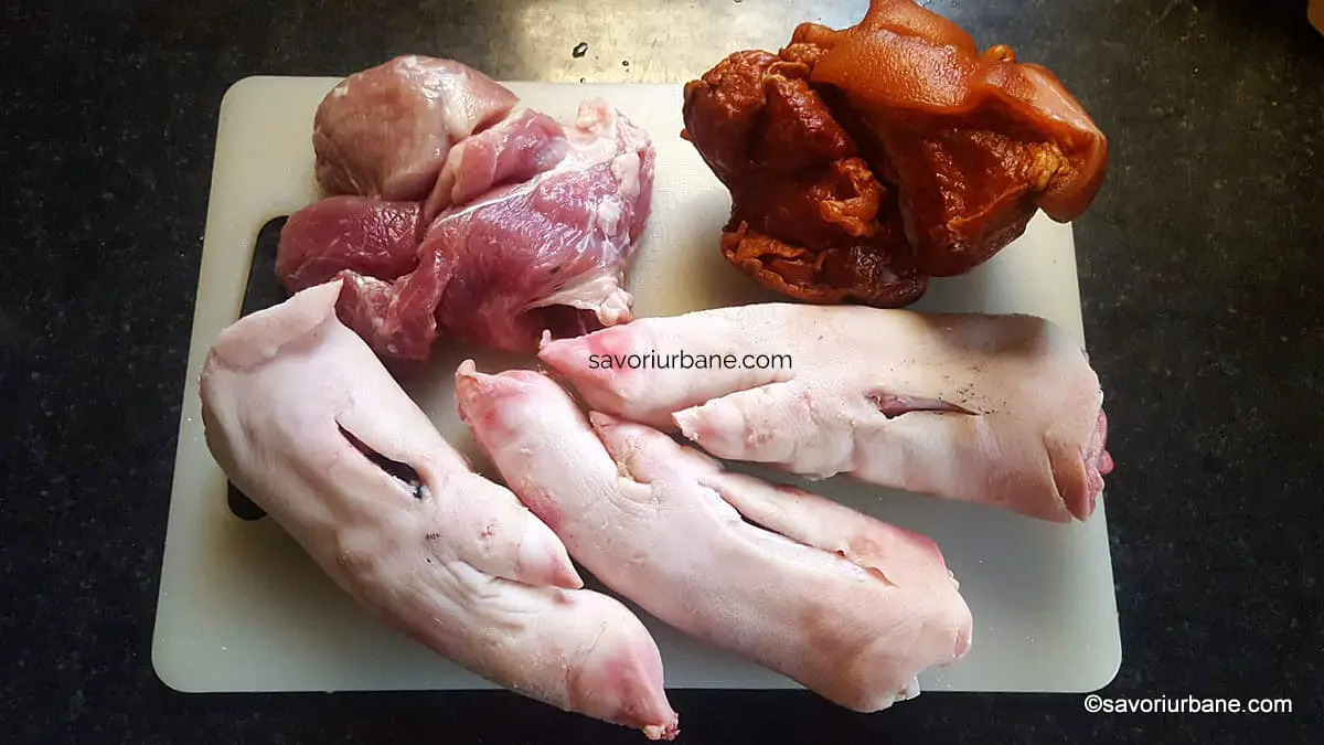 ingrediente piftie racituri porc picioare cocioane buturele adidasi ciolan afumat carne