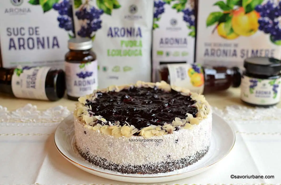 reteta cheesecake cu aronia fructe de scorus negru sanatoase antioxidanti fara zahar 1