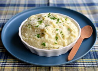Piure de conopidă cu unt și lapte – rețeta simplă sau cu parmezan Piure de conopidă cu unt și lapte - rețeta simplă savori urbane