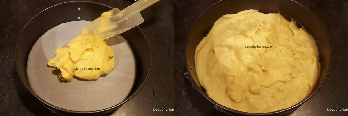 cum se intinde blatul de ecler la tava rotunda pentru tort