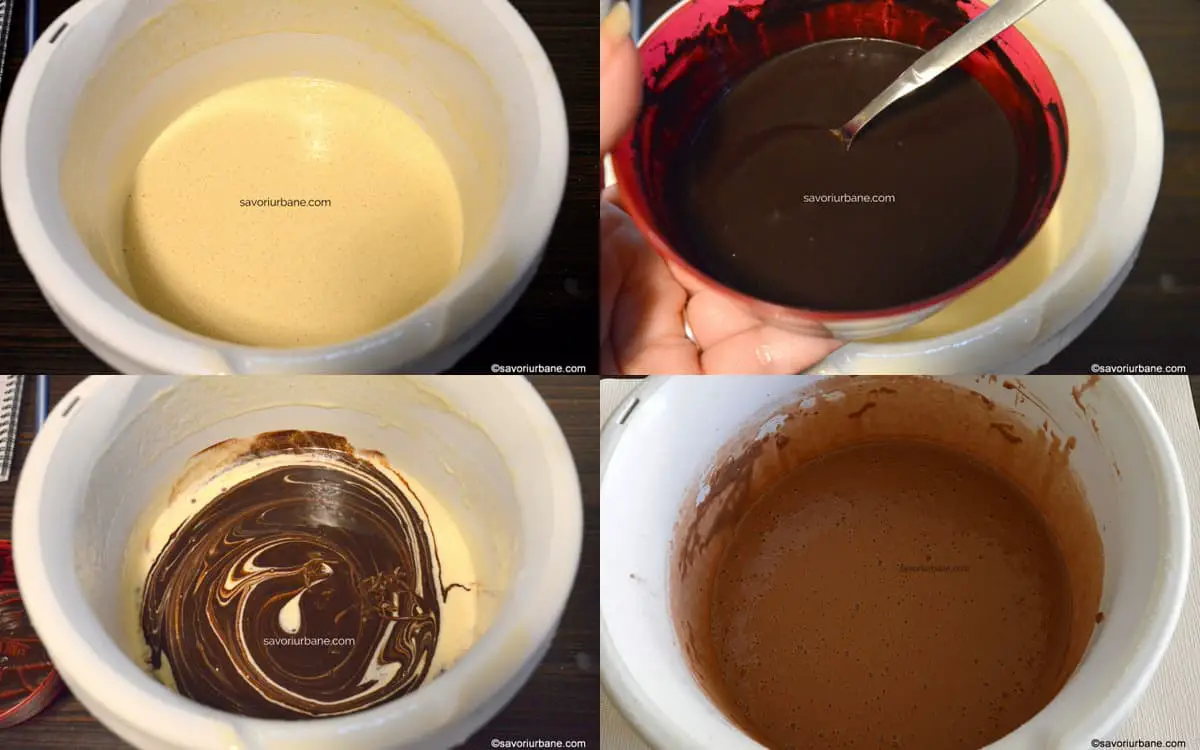 preparare aluat de clatite cu cacao si umplutura crema tiramisu