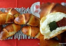 Cornuri pufoase cu rahat – simple, rapide și spornice Cornuri pufoase cu rahat - simple, rapide și spornice rețeta savori urbane