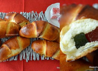 Cornuri pufoase cu rahat – simple, rapide și spornice Cornuri pufoase cu rahat - simple, rapide și spornice rețeta savori urbane