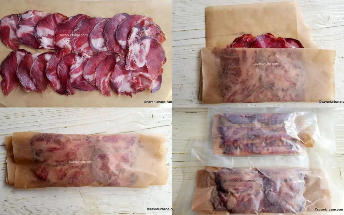 Cum se feliază subțire mezelurile Cum se videază și păstrează preparatele artizanale din carne de porc Mangaliță (2)