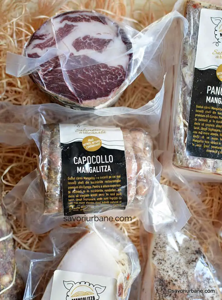 capocollo capicollo ceafa sarata condimentata maturata mezel italian din carne de porc mangalita