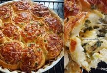 Chifle cu cozi de ceapă verde, usturoi și brânză – rețeta de pâinici spiralate sau melcișori Chifle cu cozi de ceapă verde, usturoi și brânză - rețeta de pâinici spiralate savori urbane