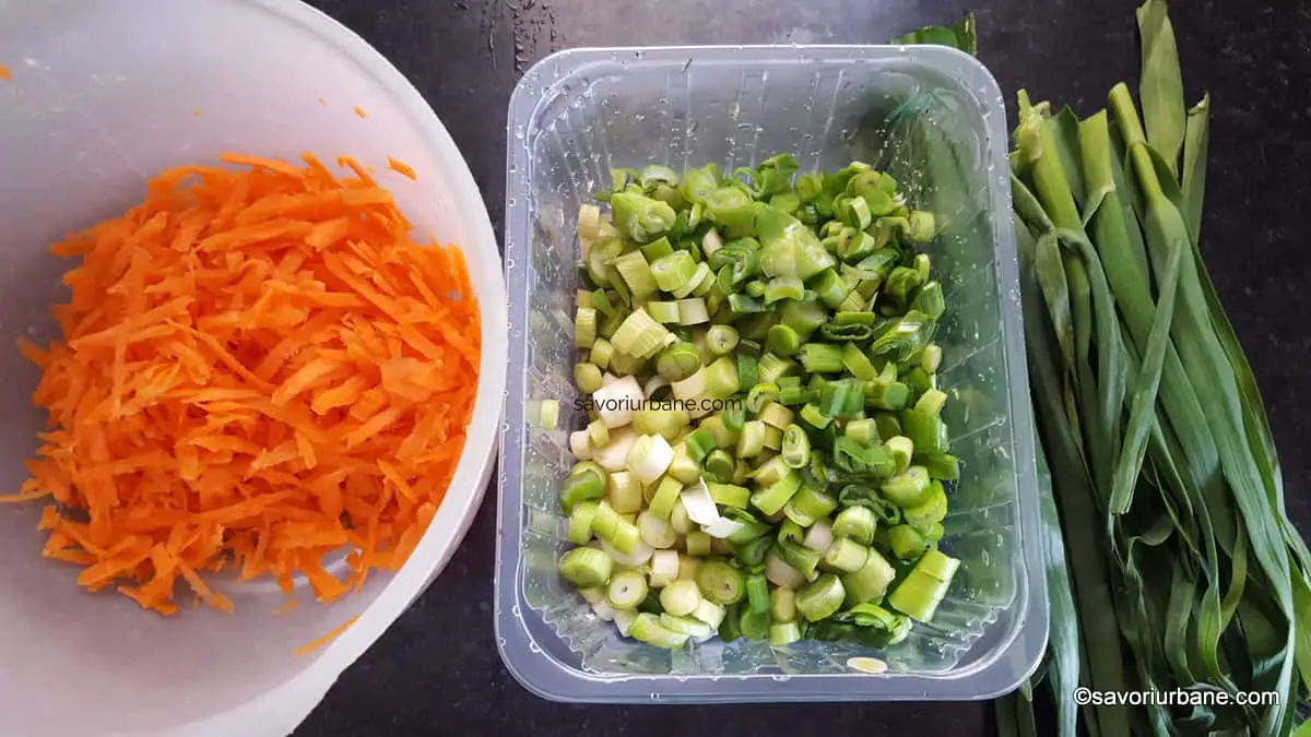 morcov ras si ceapa verde usturoi pentru drob vegetal din legume