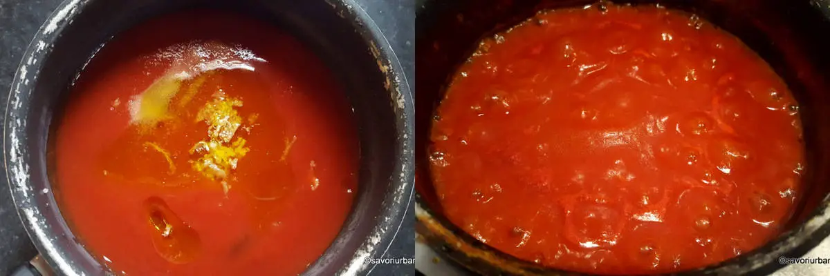 preparare sos marinara de rosii cu usturoi pentru chiftele italienesti