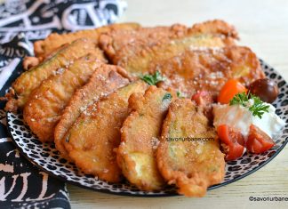 Dovlecei prăjiți în crustă de aluat cu bere sau lapte și brânză – rețeta de șnițele din dovlecel Dovlecei prăjiți în crustă de aluat cu brânză - rețeta de șnițele din dovlecel savori urbane