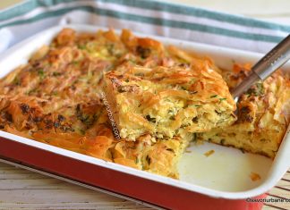 Plăcintă creață cu cozi de ceapă verde, brânză și mărar – rețeta rapidă Plăcintă creață cu cozi de ceapă verde, brânză și mărar - rețeta rapidă savori urbane