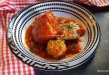 Ardei copți umpluți cu carne și cușcuș sau tărhană – la cuptor servire Ardei copți umpluți cu carne și cușcuș sau tărhană - la cuptor savori