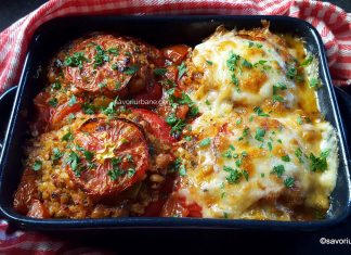 Ardei umpluți cu cuscus, linte și năut – rețeta de post sau cu brânză (la cuptor) Ardei umpluți cu cuscus, linte și năut - rețeta de post sau cu brânză (la cuptor) savori urbane