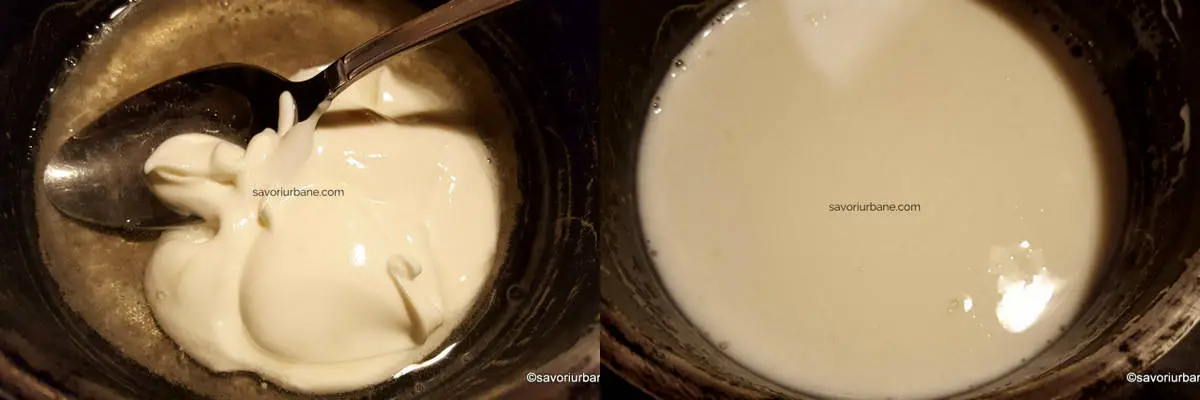 cum se incorporeaza gelatina topita in crema de iaurt