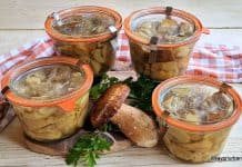 Ciuperci la borcan în saramură (fără oțet) – cum se conservă ciupercile pentru iarnă? Ciuperci la borcan în saramură - pentru iarnă (hribi, mânătărci sau pitoance, gălbiori, crăițe sau bureți domnești