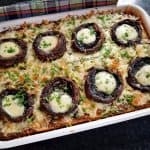 Budincă cu cartofi și alte legume, cașcaval și ciuperci umplute - la cuptor reteta savori urbane