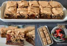 Prăjitura Crăciunița cu bezea și nucă, alune, fructe confiate (video) – cu arome de turtă dulce Prăjitură cu bezea și nucă, alune, fructe confiate - cu arome de turtă dulce reteta savori urbane